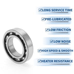 Deep Groove Ball Bearing 35x62x14mm for Scooter Skateboard (6007)