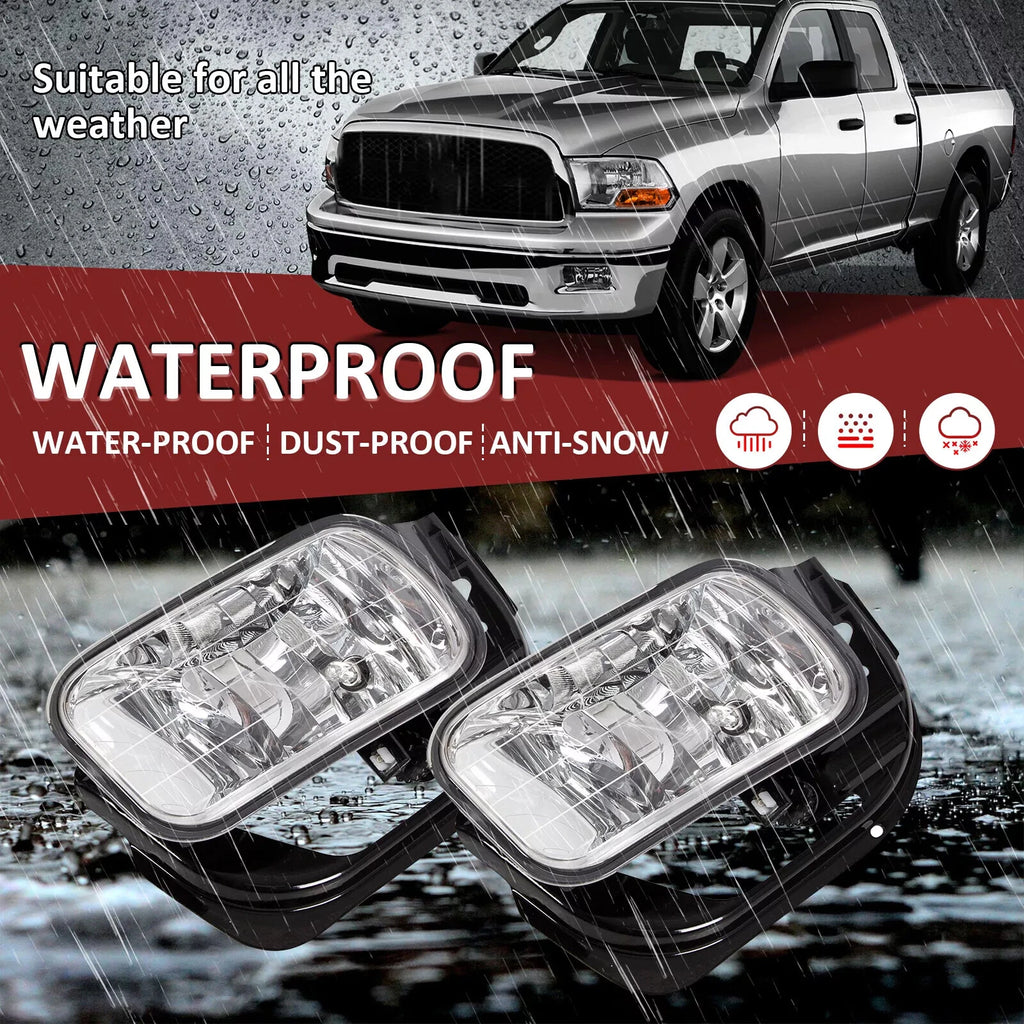 Front Fog Lights with Brackets for Ram 1500 (2009–2012) / Ram 2500 3500 (2010–2018)