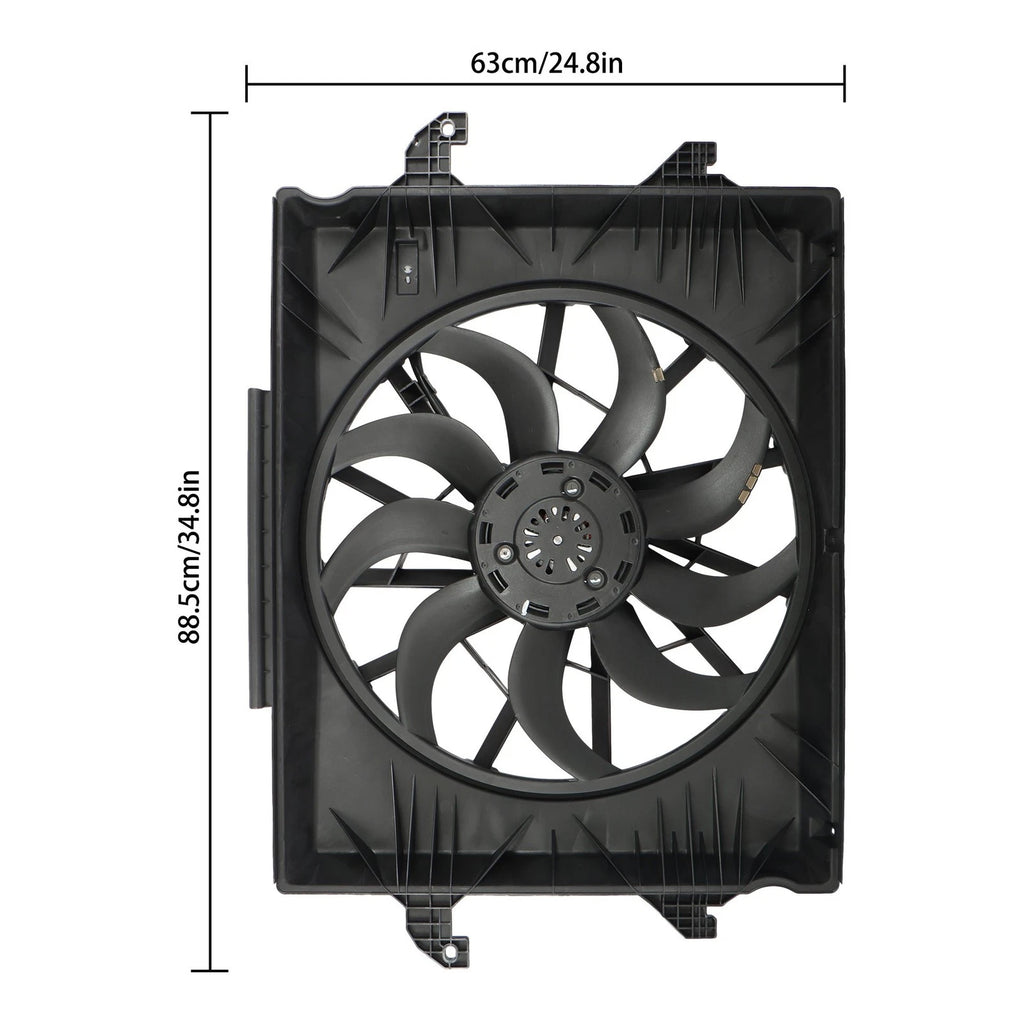 Radiator Cooling Fan Assembly for Ram 1500 (2019-2023) V6 3.6L