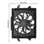 Radiator Cooling Fan Assembly for Ram 1500 (2019-2023) V6 3.6L