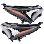 2X LED Headlight w/o AFS for Lexus NX200t NX300 NX300h (2018–2021)