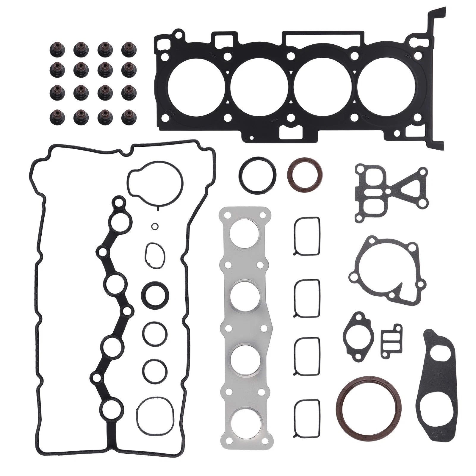 Set of 4 Cylinder Gaskets Seals for Hyundai KIA Accent Rio 2.0L 22320-25000