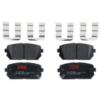 Set of 4 Disc Brake Pads for Kia Rondo (2007–2010)