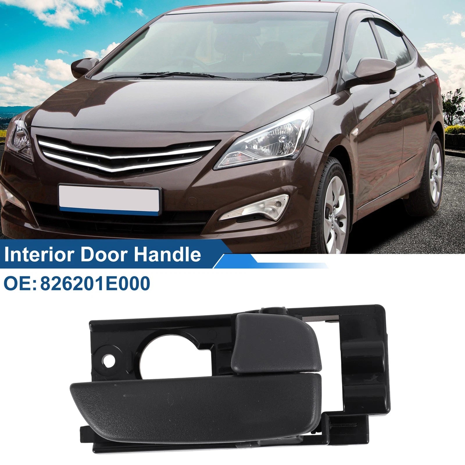Front Driver Side Interior Door Handle for Hyundai Accent (2006–2011) No. 826201E000