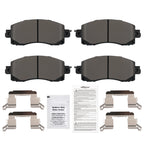 Set of 4 Front Ceramic Brake Pads for Subaru Crosstrek (2018–2025), Legacy (2020–2025)