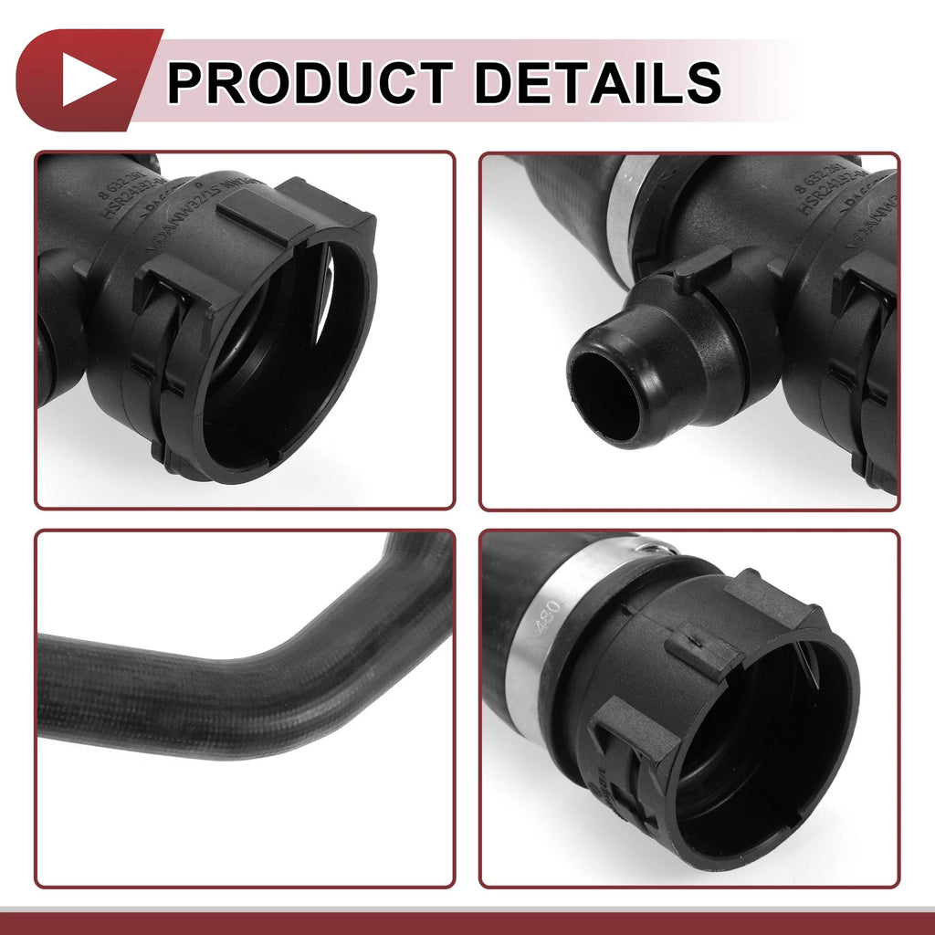 Radiator Coolant Hose for BMW 740i xDrive 2017–2019 No. 17128602871 Rubber