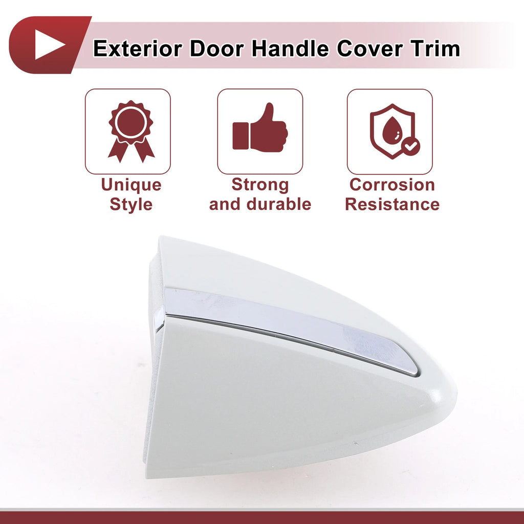 Exterior Door Handle Cover Trim for Toyota Corolla (2014–2018) Pearl White