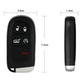 2X Key Fob Shell Replacement for Jeep Cherokee (2014–2020) 5 Buttons