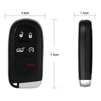 2X Key Fob Shell Replacement for Jeep Cherokee (2014–2020) 5 Buttons
