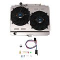 3 Row Aluminum Radiator Shroud Fan Relay Kit for Ford Mustang V8 (1968)