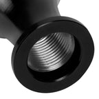 Universal Aluminum Cylindrical Shift Knob for Cars (Black, Thread Adapters)