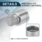 Set of 4 Wheel Lock Lug Nuts for Audi A3 (with Protector Nut Socket) 766549076868