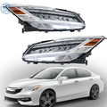 LED Headlights for Honda Accord Touring (2016–2017) Right + Left Chrome