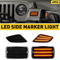 Clear Bumper Signal Fender Side Marker Lights for Jeep Wrangler TJ (1997–2006)