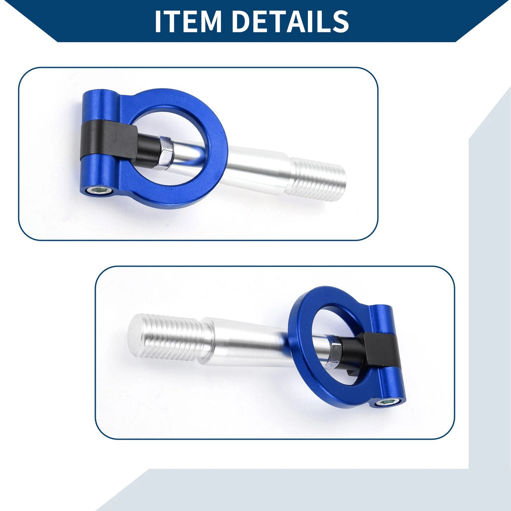 Tow Hook Ring for Mitsubishi Lancer Evolution (1 pcs, 23.5cm, Blue)