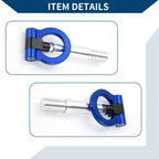 Tow Hook Ring for Mitsubishi Lancer Evolution (1 pcs, 23.5cm, Blue)