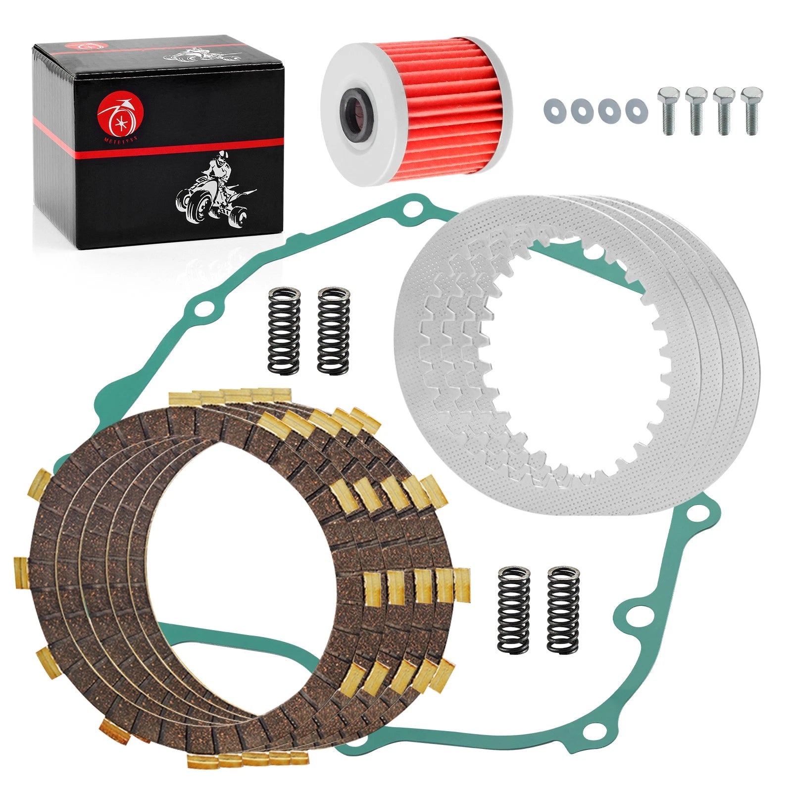 Clutch Plates and Gasket Kit for Kawasaki Ninja 250R EX250F (1986–2007)