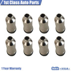 Set of 8 Injector Cups & O-rings for Chevrolet Silverado 2500 HD (2001–2004)