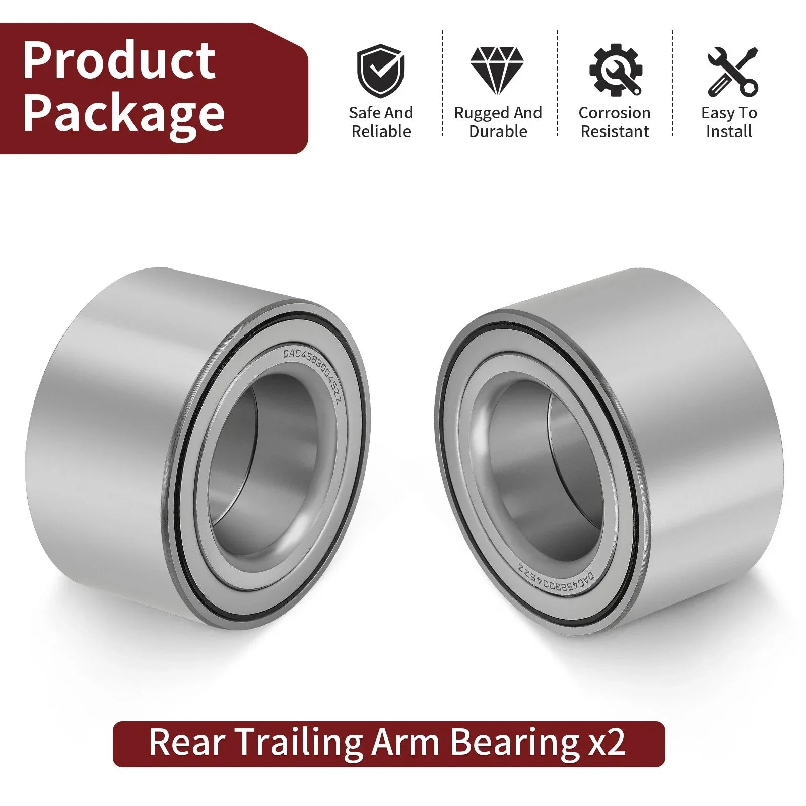 Trailing Arm Bearing / 2 x / Can-Am Outlander 330 500 Max 500 (2004–2012)