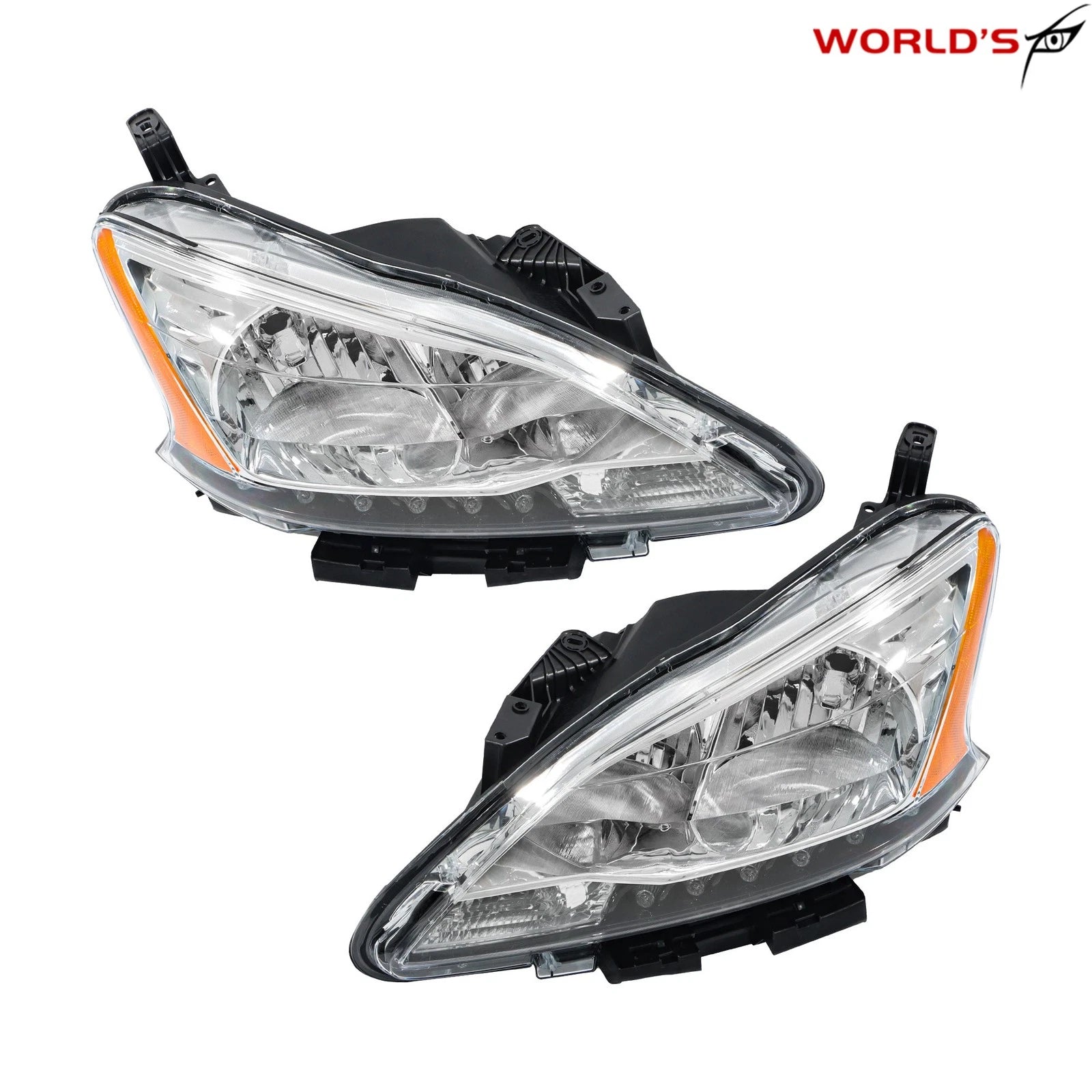 Headlight for Nissan Sentra (2013–2015) LED DRL Halogen Driver Passenger