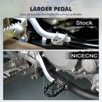 Enlarged Brake Lever Pedal Plate Tip for Yamaha YFZ450X (2010–2011), YFZ450R (2009–2023)