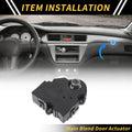 HVAC Air Door Actuator Heater Blend for Buick Rainier (2004–2007) No. 604120/89018678