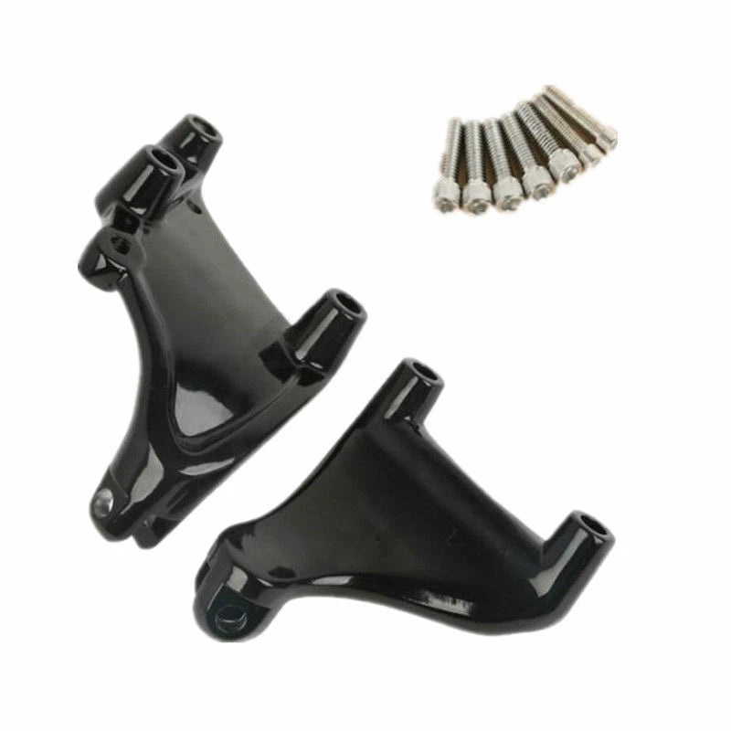 Black Rear Footpeg Pilot Peg Mount for Harley Sportster 883 1200 (2014–2020)