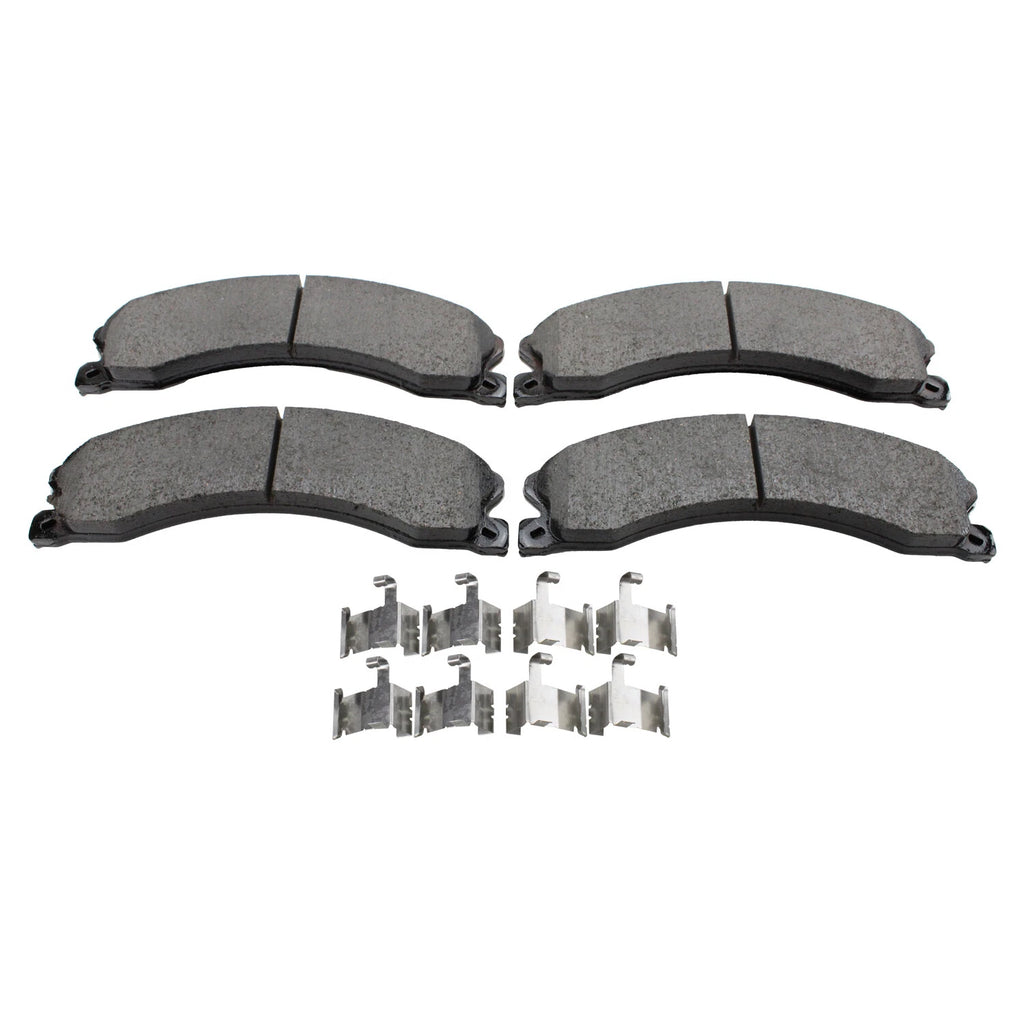 Set of 4 Akebono ProACT Ceramic Disc Brake Pads for Chevrolet GMC Nissan (ACT1411)