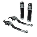 Folding Extendable Brake Clutch Lever Grip Set for Kawasaki Ninja ZX-6