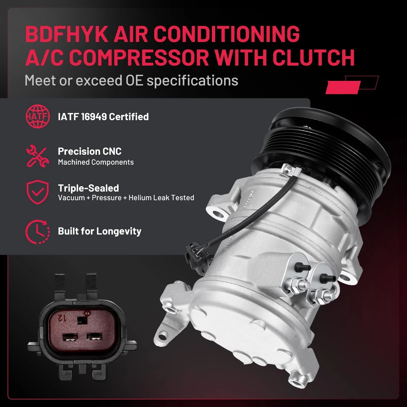 Coolant Recovery Bottle with Cap for Ford Mustang (2005–2010)