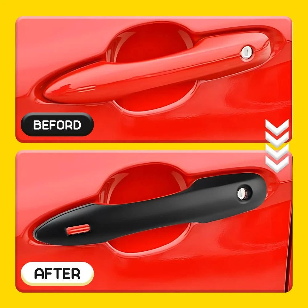 4X Exterior Door Handle Cover Gloss Black for Toyota Camry (2018–2025)