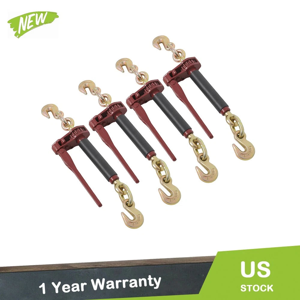 Set of 4 Load Binders for Transport Chain (5/16" - 3/8")