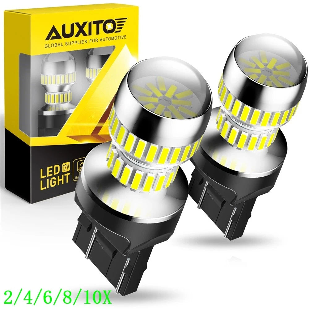 Set of 2 LED 7443 Reverse Turn Signal Parking Lights for Make Model