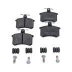 Set of 4 NAO Brake Pads for Audi 200 Quattro (1989–1991)