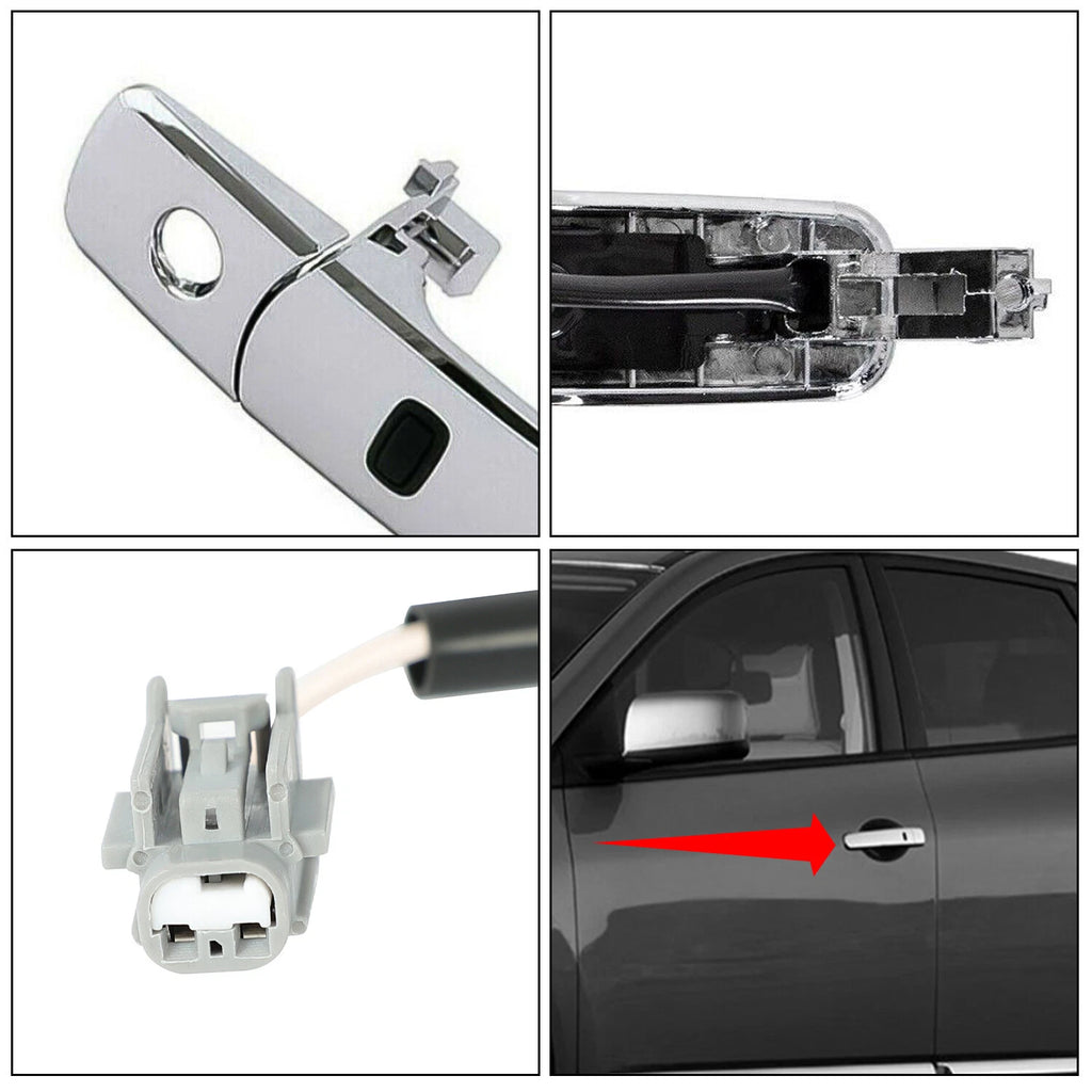 Chrome Door Handle for Nissan Murano (2003–2007) - Front Driver, Smart Entry