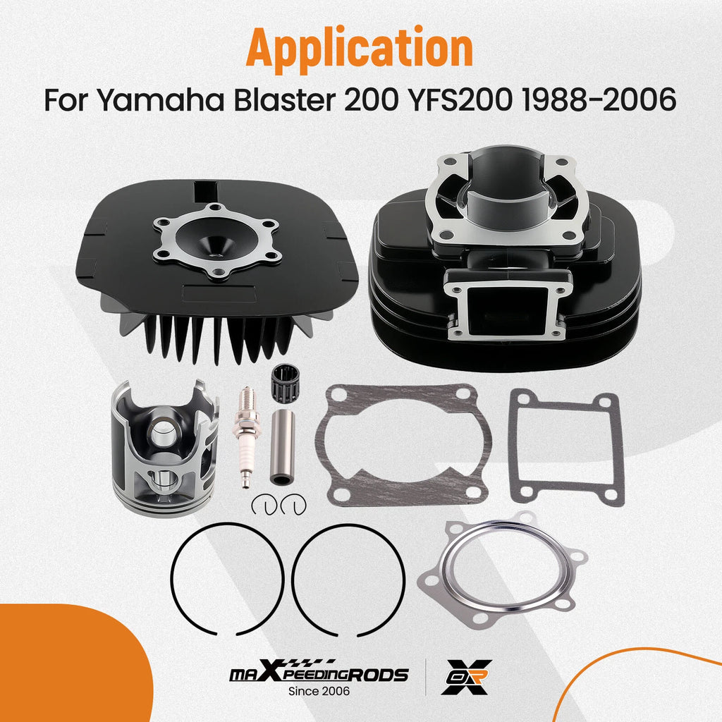 Top End Kit with Piston Rings & Gasket for Yamaha YFS200 Blaster (1988–2006)