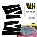 Mirror Black Pillar Post Window Door Trim Cover for Nissan Rogue (2014–2020)
