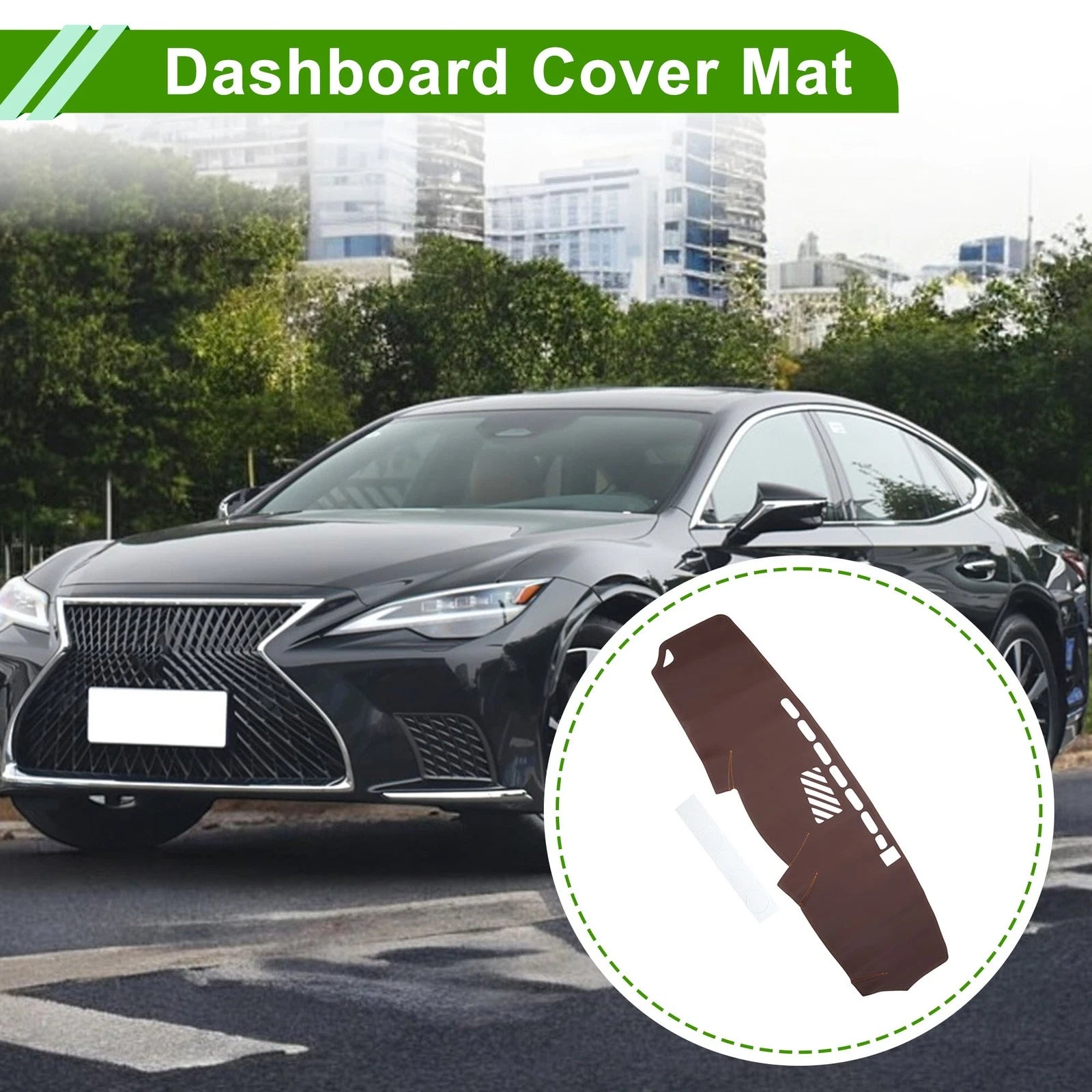 Dashboard Cover for Lexus IS250 IS350 (2006–2011) Dash Mat Carpet Brown