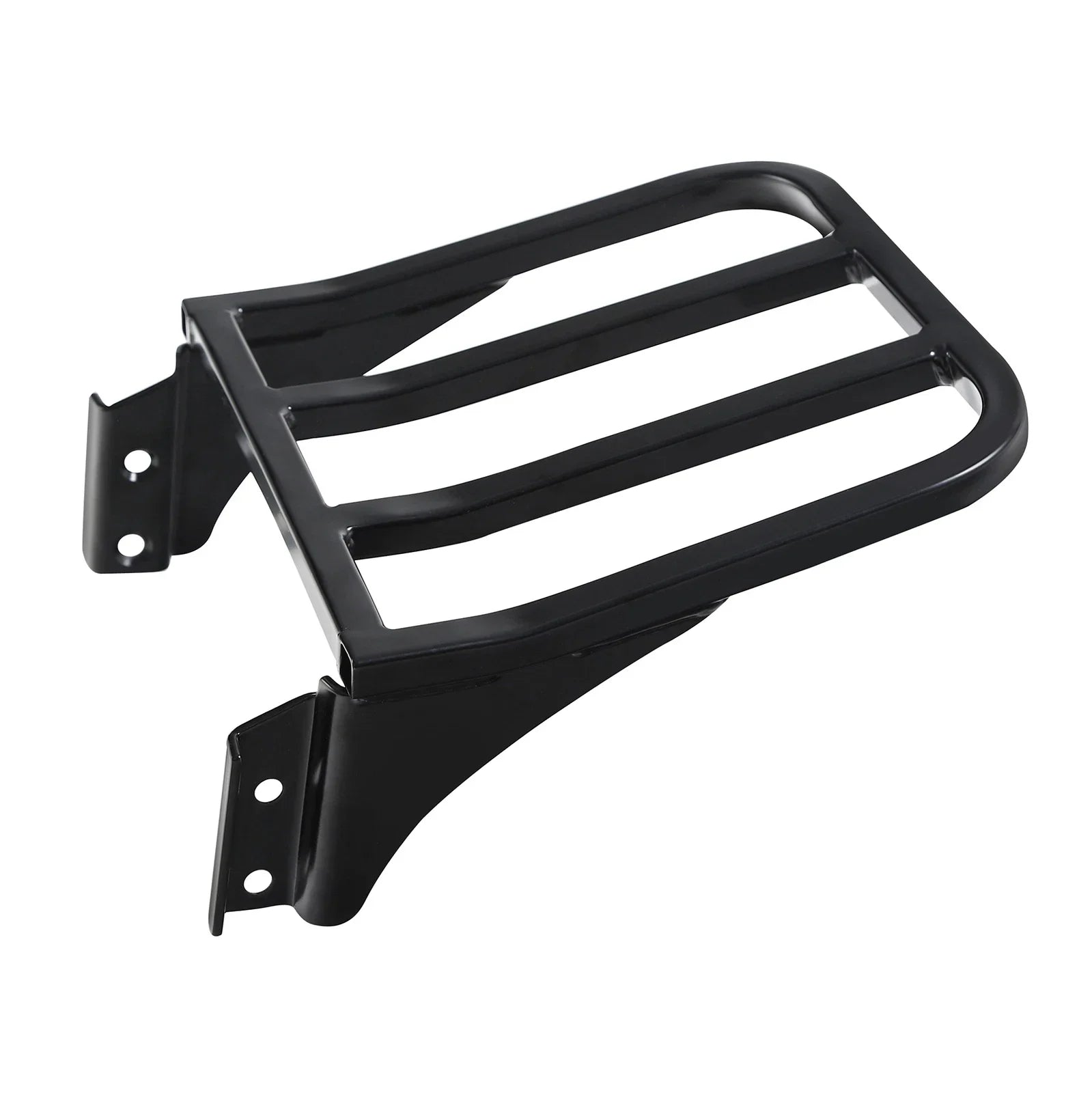 Black Detachable Rear Backrest Luggage Rack for Harley Dyna FXD FXDB (2006-2023)
