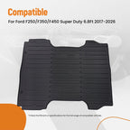 6.8Ft Bed Mat for Ford F250/F350/F450 Super Duty (2017–2024) Waterproof TPE