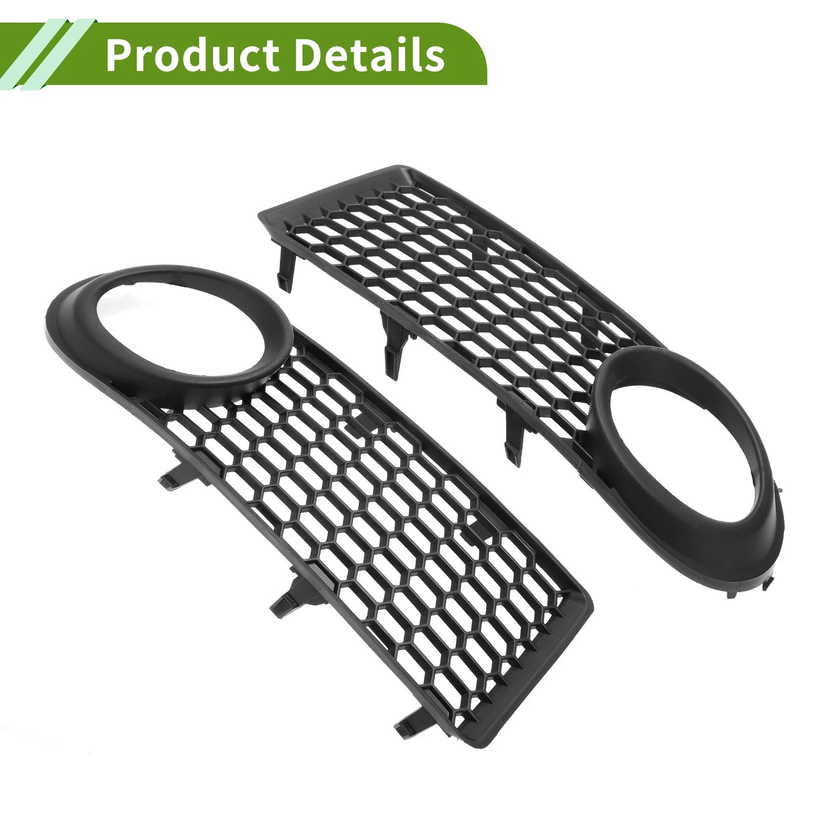 1 Pair Front Fog Light Grill for Volkswagen Beetle (No. 1C0807683J/1C0807684B)