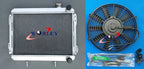 Alu Radiator + Fan for Toyota Corolla AE71 AE72 (1979-1983)