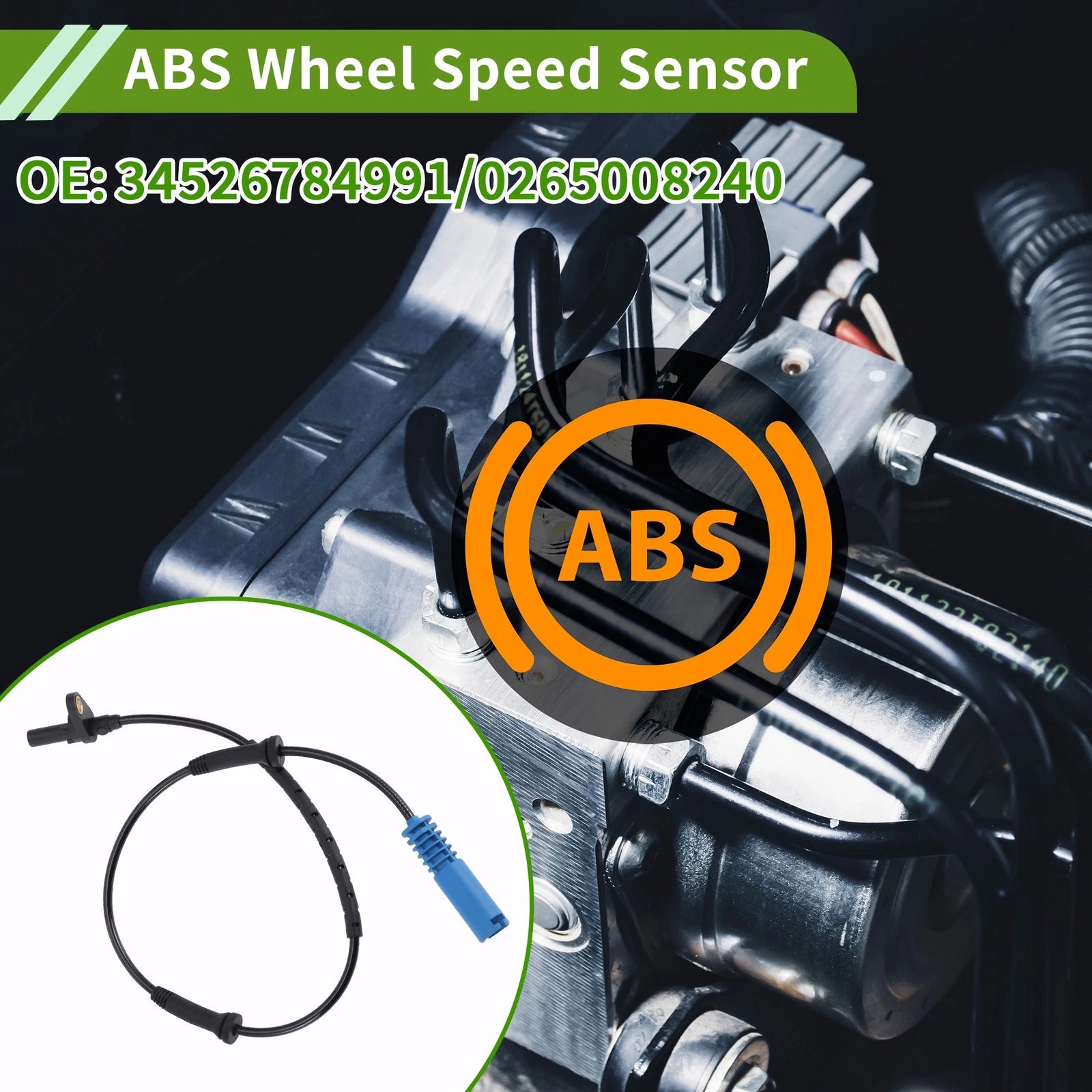 ABS Wheel Speed Sensor No. 34526784991 for BMW E84 Series X1 (2009–2015)