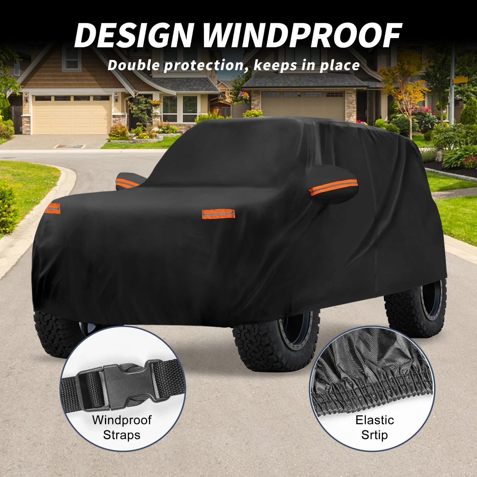 Waterproof 210D-PU Car Cover for Ford Bronco (2021–2023)