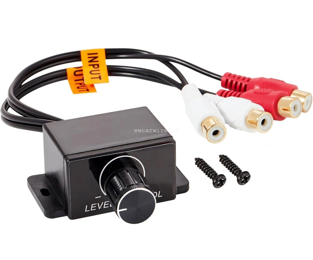 RCA Level Remote Volume Control Rotary Knob for Universal Car Audio Amp
