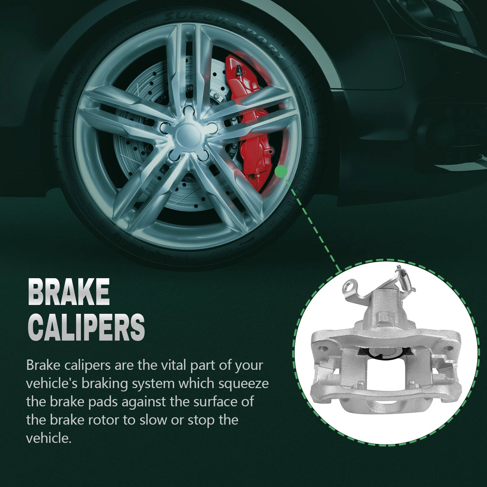 Rear Brake Calipers for Dodge Journey (2009–2012)