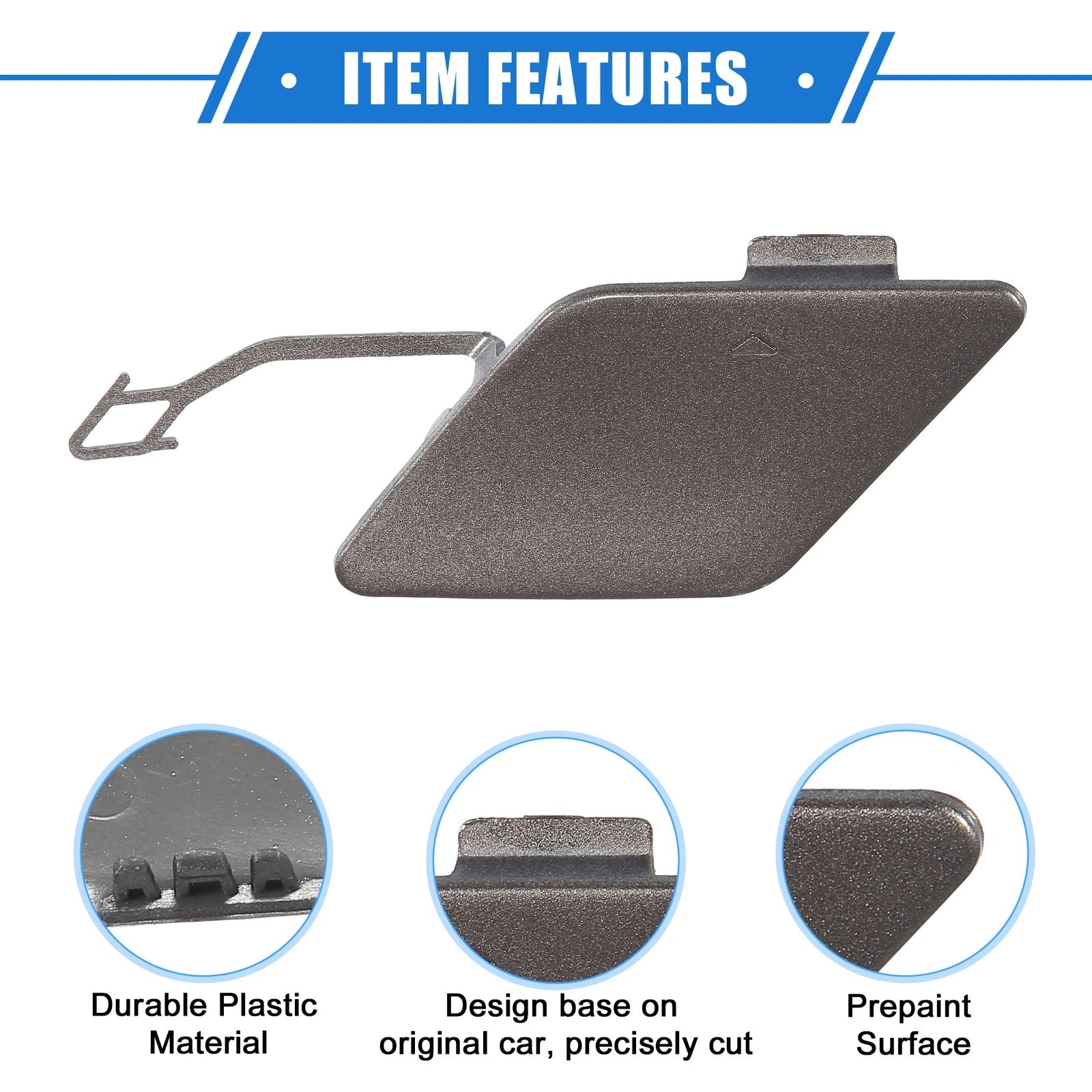 Tow Hook Eye Hole Cover Cap for BMW 3 F30 (2012–2015) Brown
