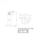 5 Inch Aluminum Alloy Antenna Base for Accurate GNSS Positioning