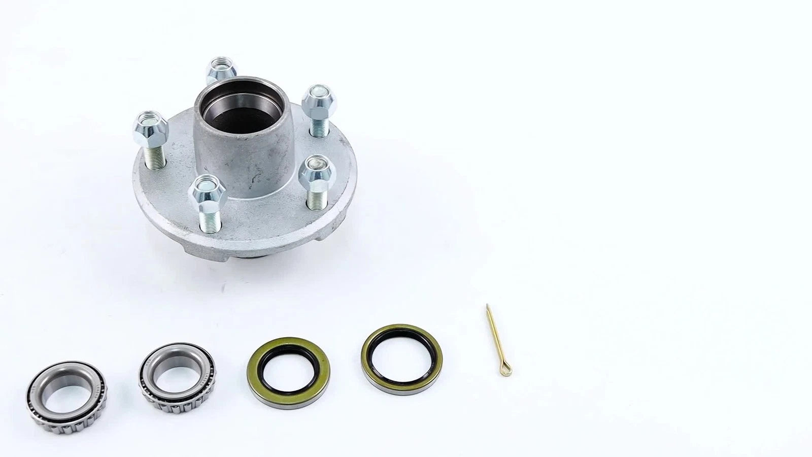 Spindle with Trailer Bearing Kit for 2000 lbs Trailer (Year Range)