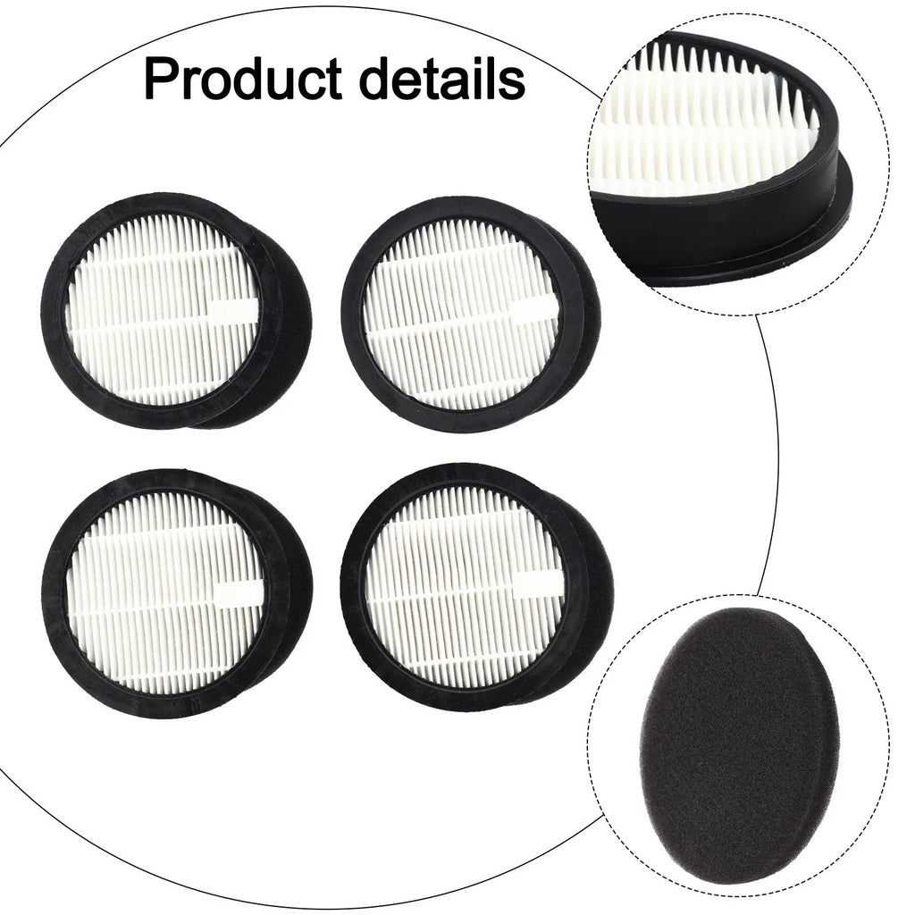 Set of 4 HEPA Filters for Laresar Elite 3 & WLUPEL KBHO15 Vacuum